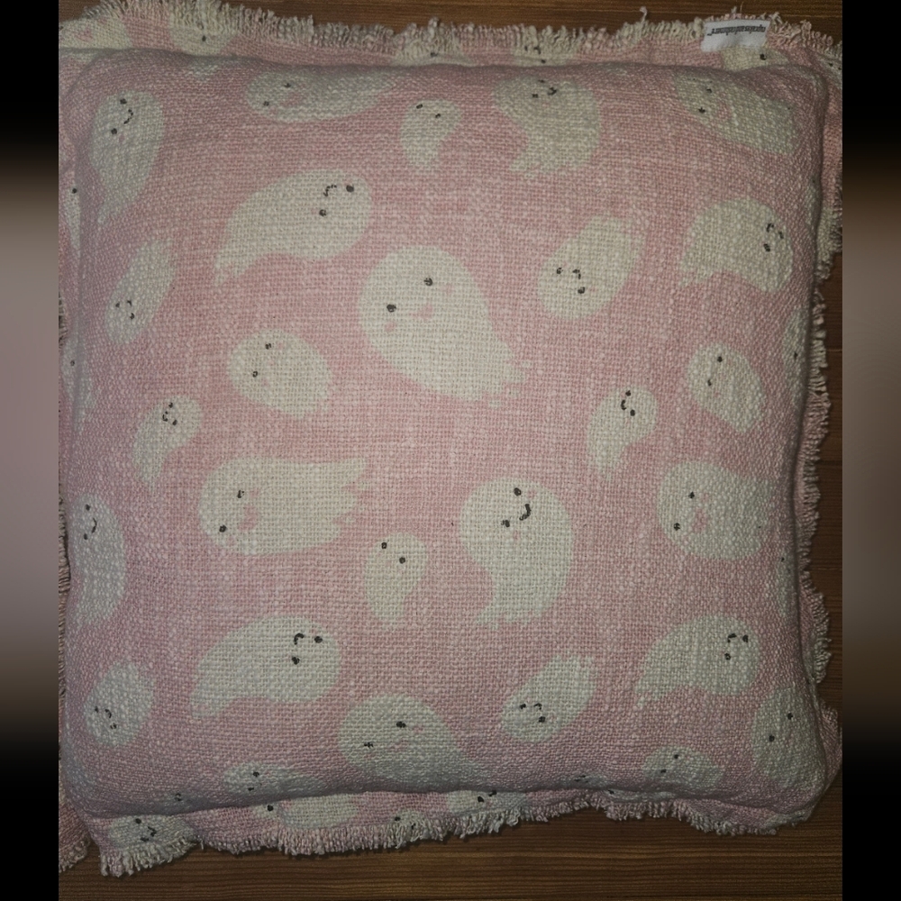 Cupcakes and Cashmere Pink Ghost Pillows